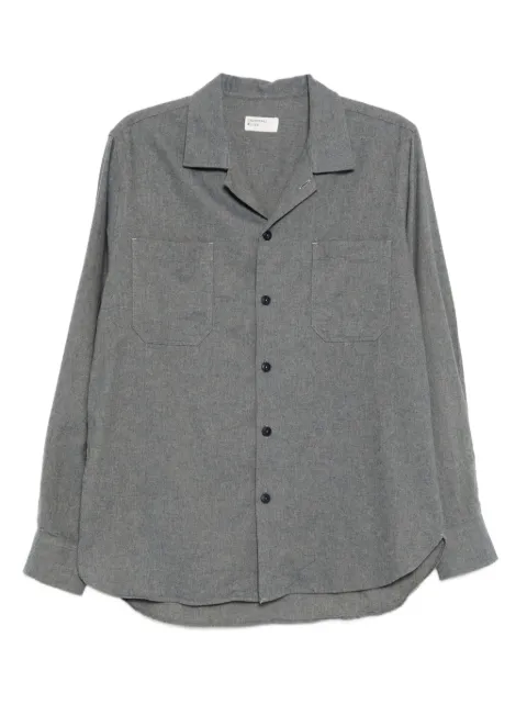 Universal Works Camicia con effetto spazzolato