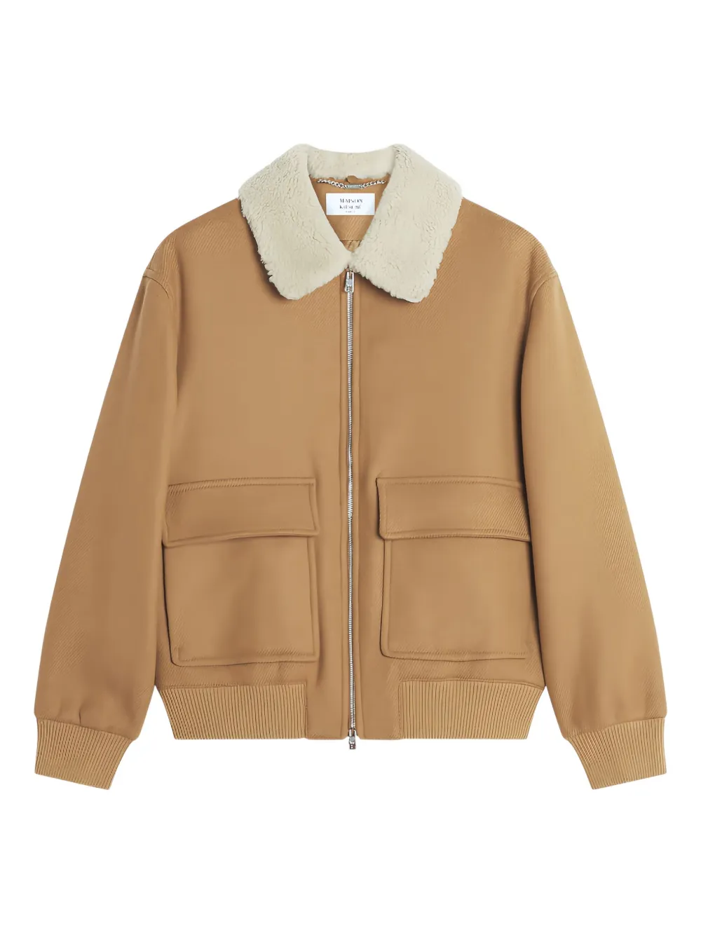 Maison Kitsuné シアリングカラー ジャケット - ブラウン Maison Kitsuné シアリングカラー ジャケット - ブラウン