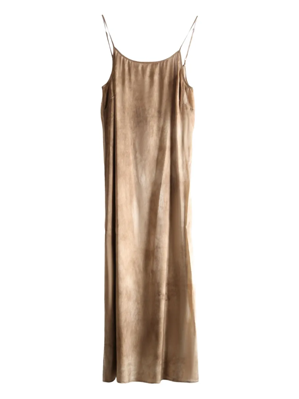 Uma Wang Spaghetti Strap Dress In Brown