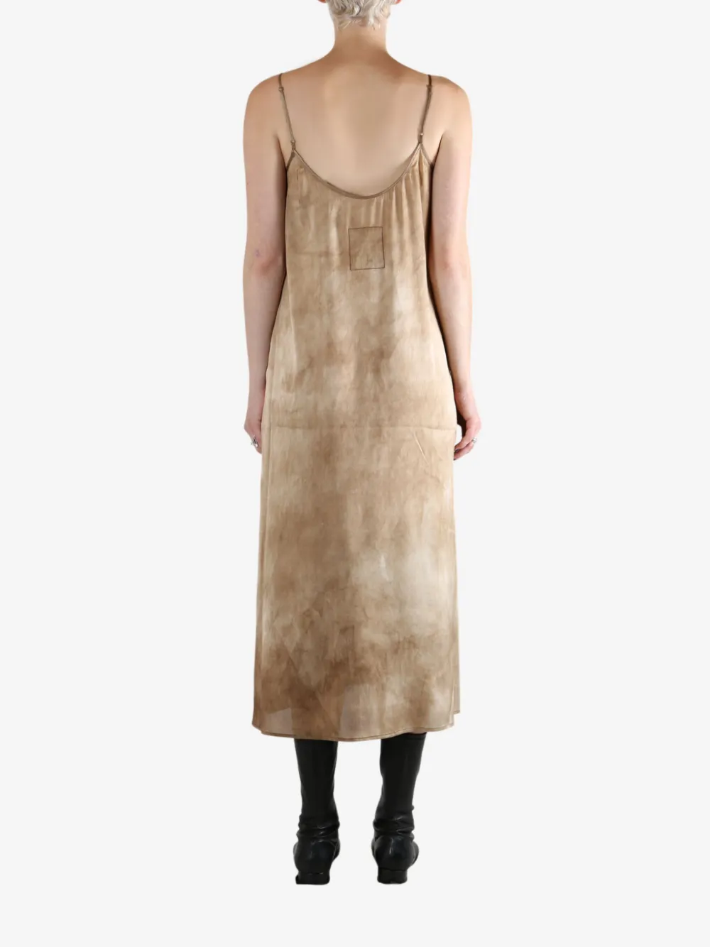 Uma Wang Spaghetti Strap Dress In Brown