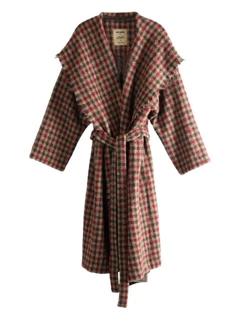 Uma Wang checked oversized coat