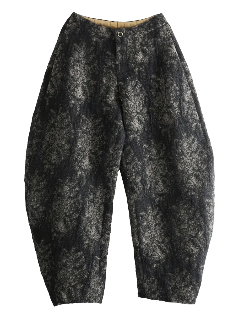 Uma Wang abstract-pattern trousers | Black | Image 1