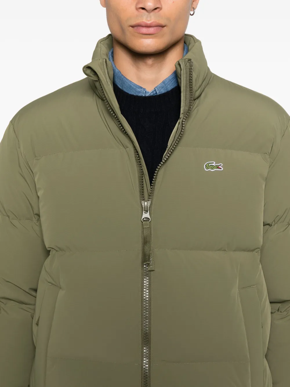 Lacoste Waterdicht donsjack Groen