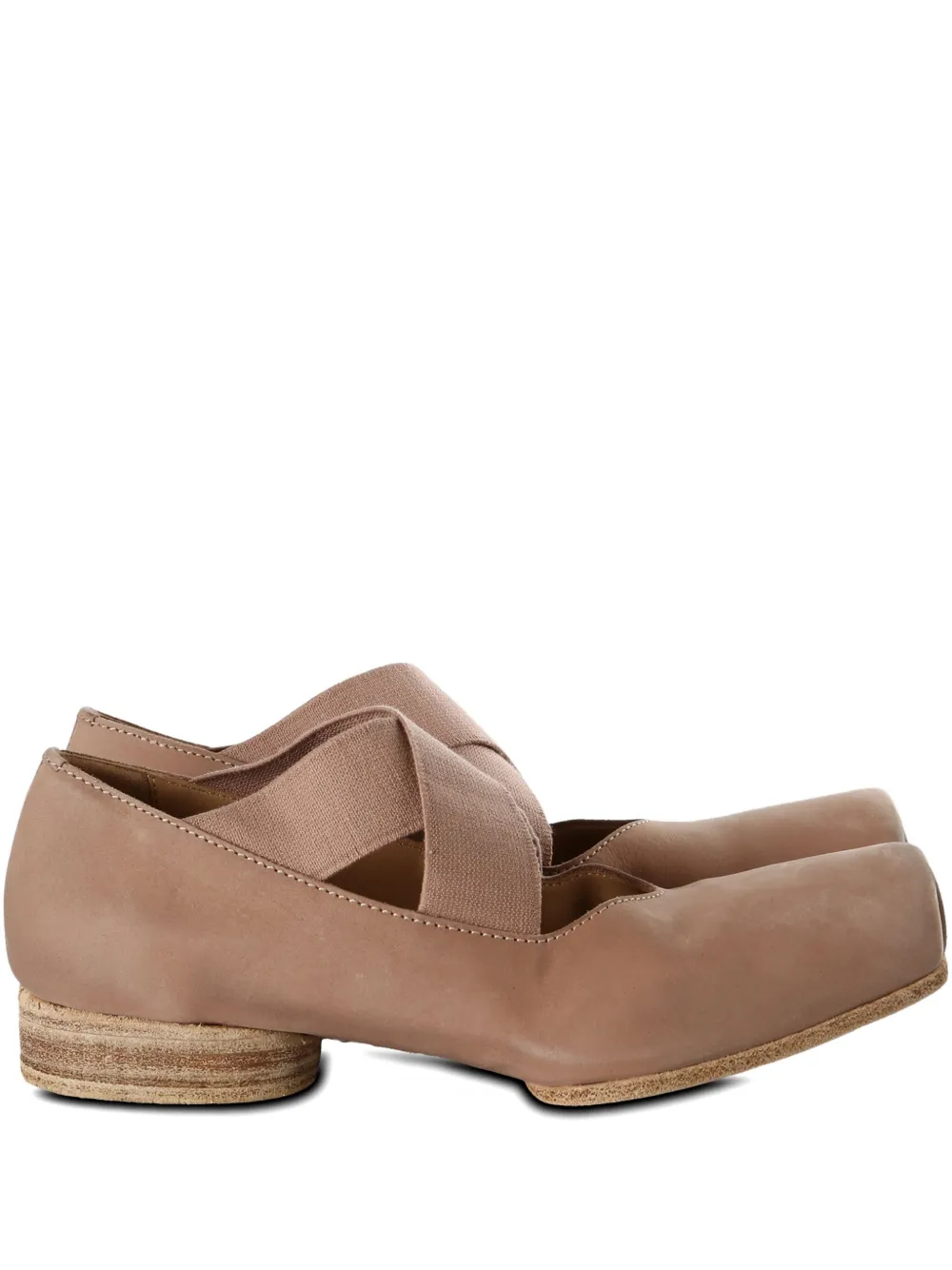 Uma Wang crossover-strap ballet flats - Toni neutri