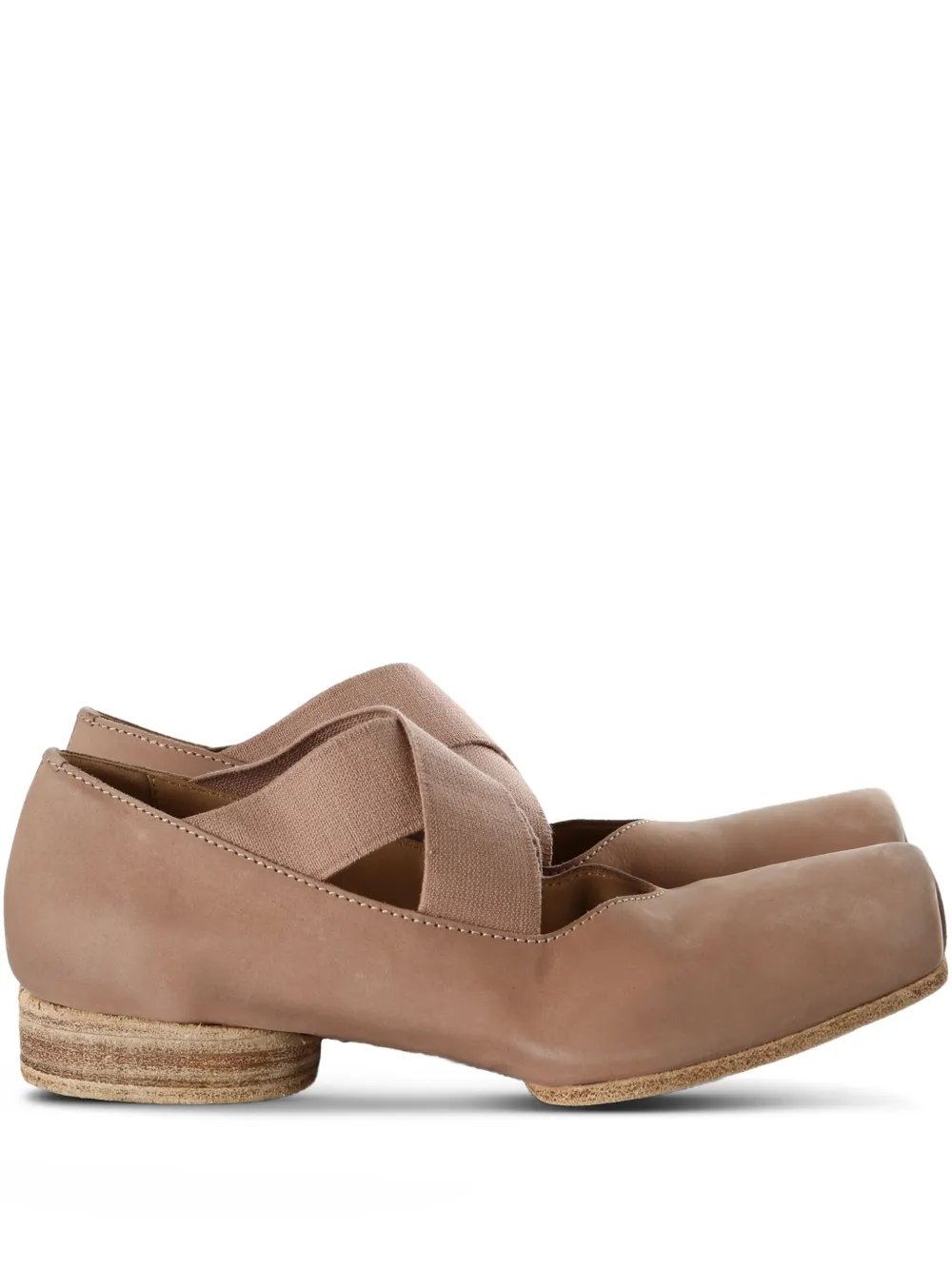 Uma Wang crossover-strap ballet flats | Neutrals | Image 1