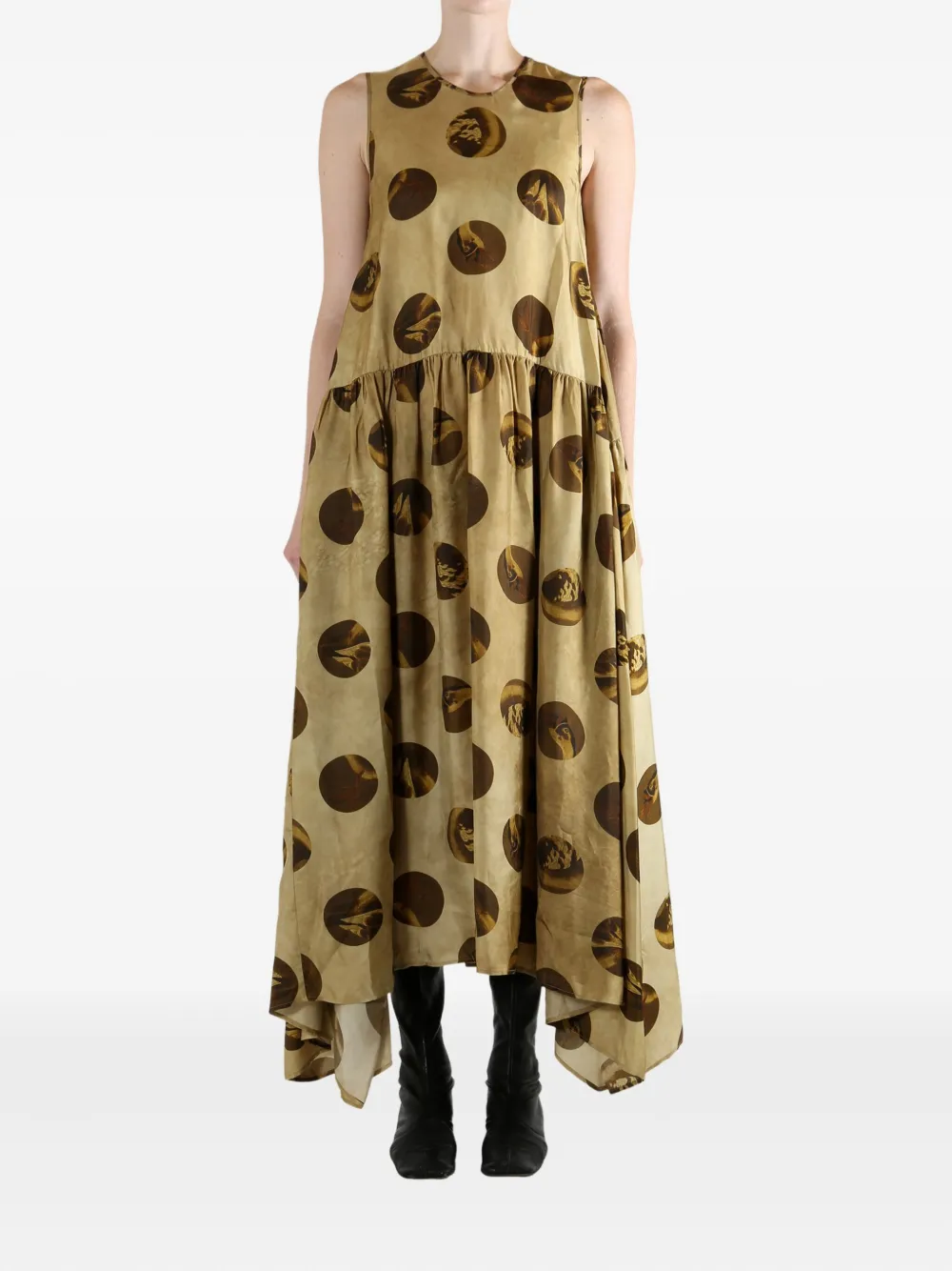 Uma Wang Avery jurk - Beige