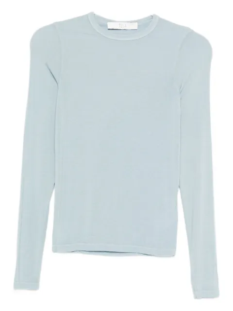 Tela camiseta con cuello redondo