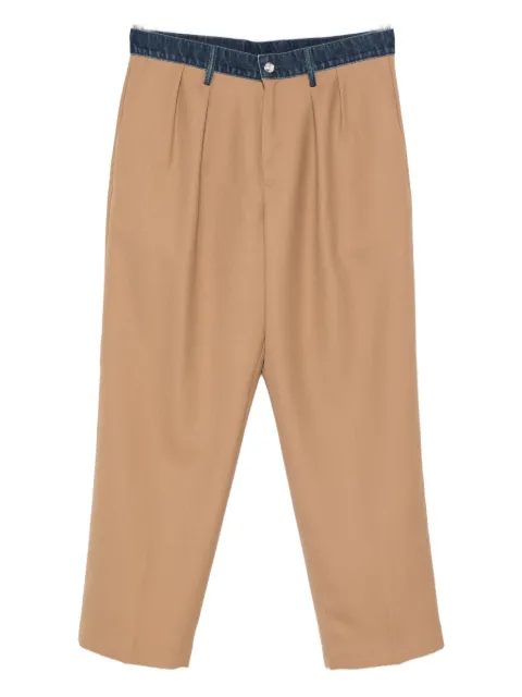 Nine In The Morning denim-panel trousers