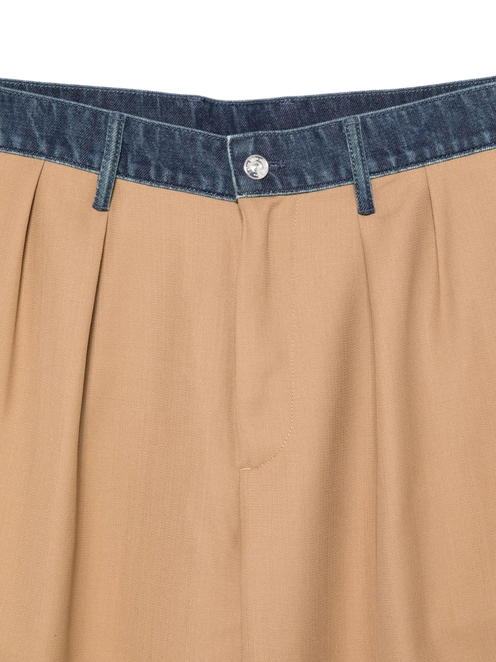 Nine In The Morning Broek met denim vlak Bruin