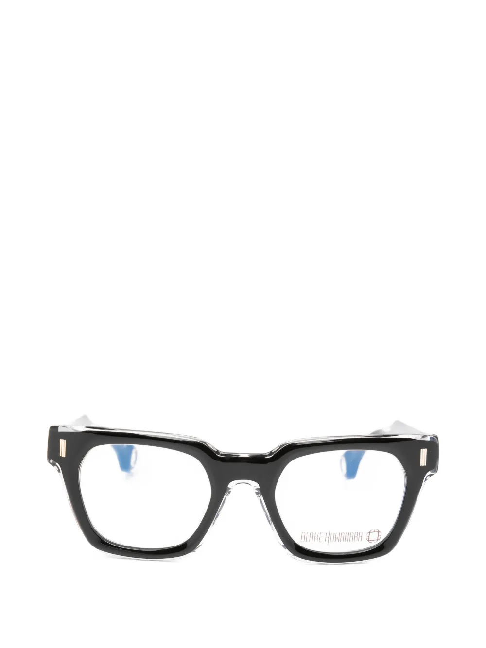 Blake Kuwahara Hensman geometric-frame glasses - Nero
