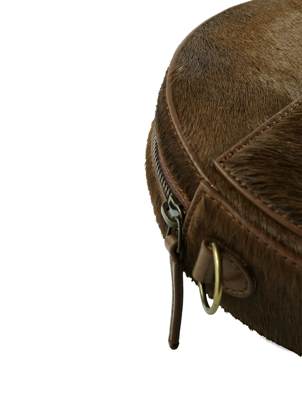 Uma Wang Round Clutch Bag In Brown