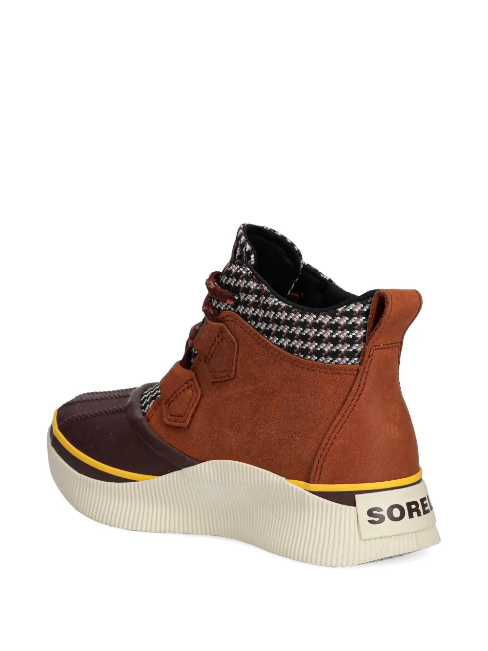 SOREL Out N About™ laarzen met pied-de-poule patroon Bruin