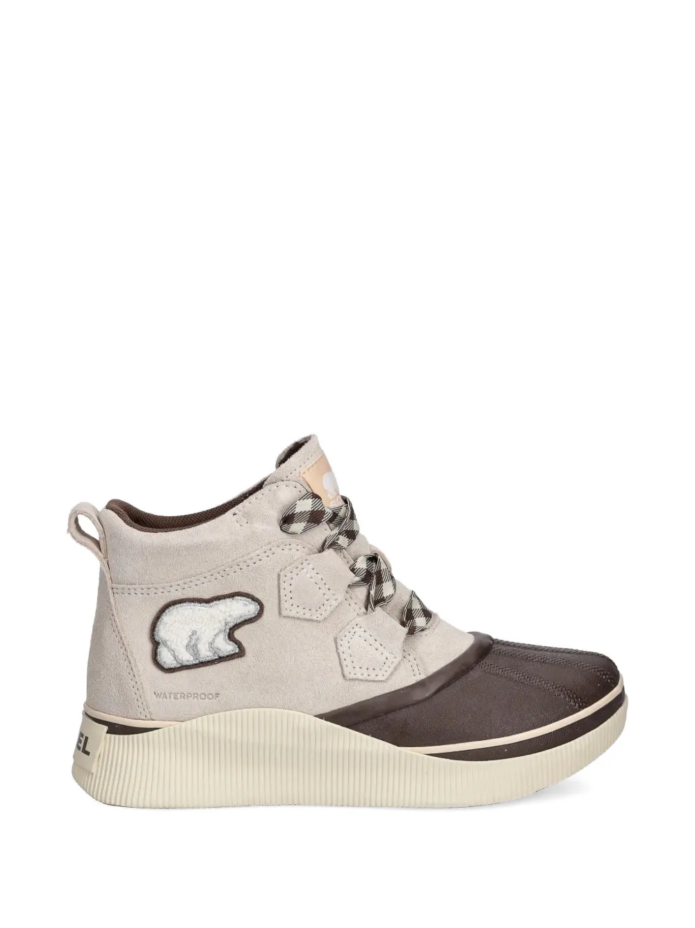 SOREL Out N About™ enkellaarzen met logo-applicatie Beige