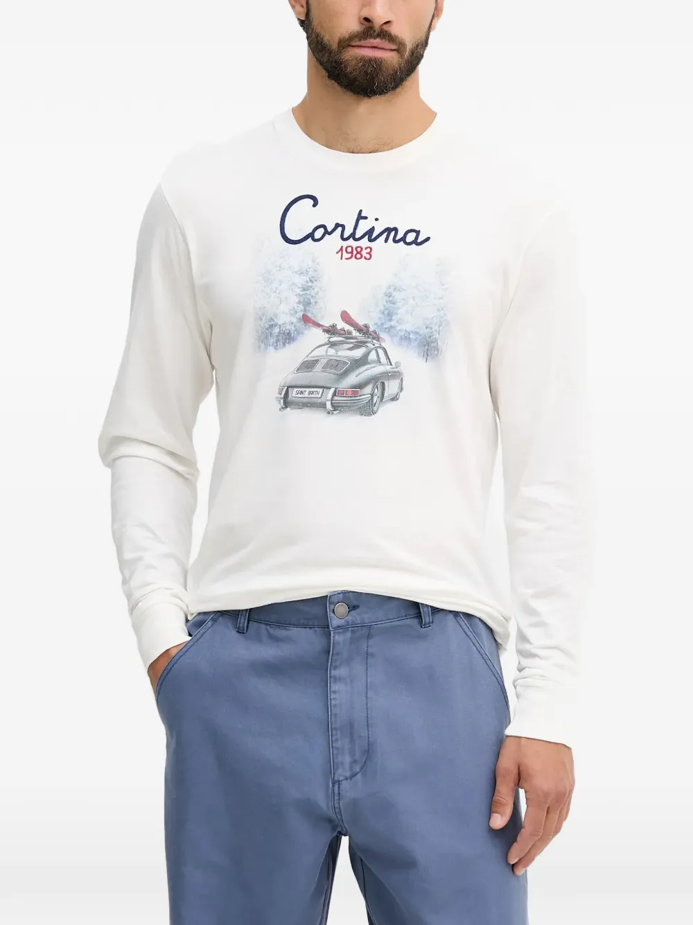 MC2 Saint Barth playera manga larga con estampado gráfico | blanco | Image 1