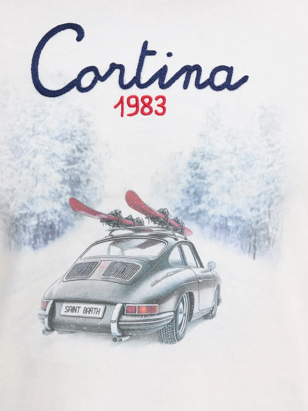 MC2 Saint Barth long-sleeves graphic T-shirt Wit