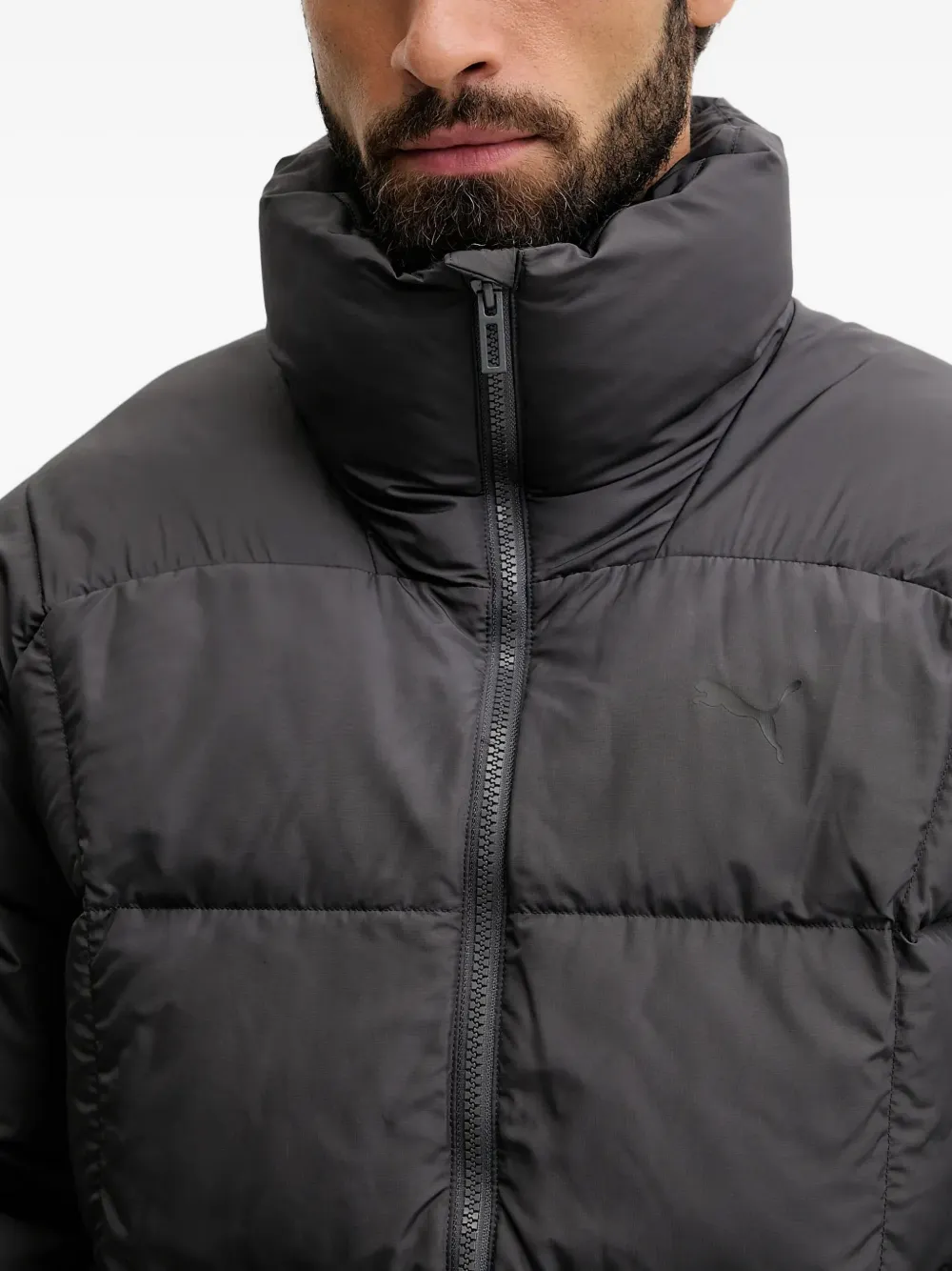 PUMA Jack met ritssluiting Grijs