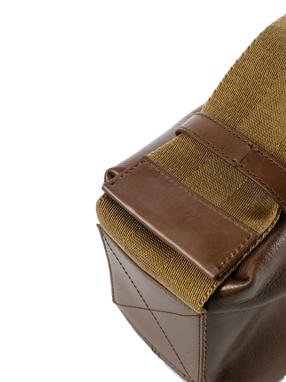 Uma Wang Small Leather Shoulder Bag In Brown