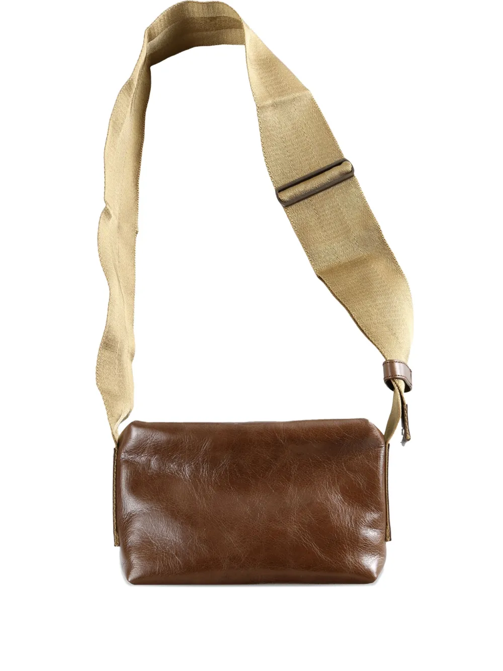 Uma Wang Small Leather Shoulder Bag In Brown