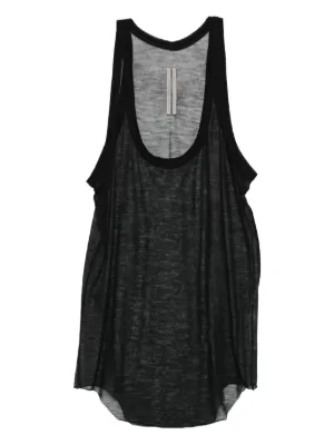 Rick Owens Fog Cotton Tank Top | Black | FARFETCH