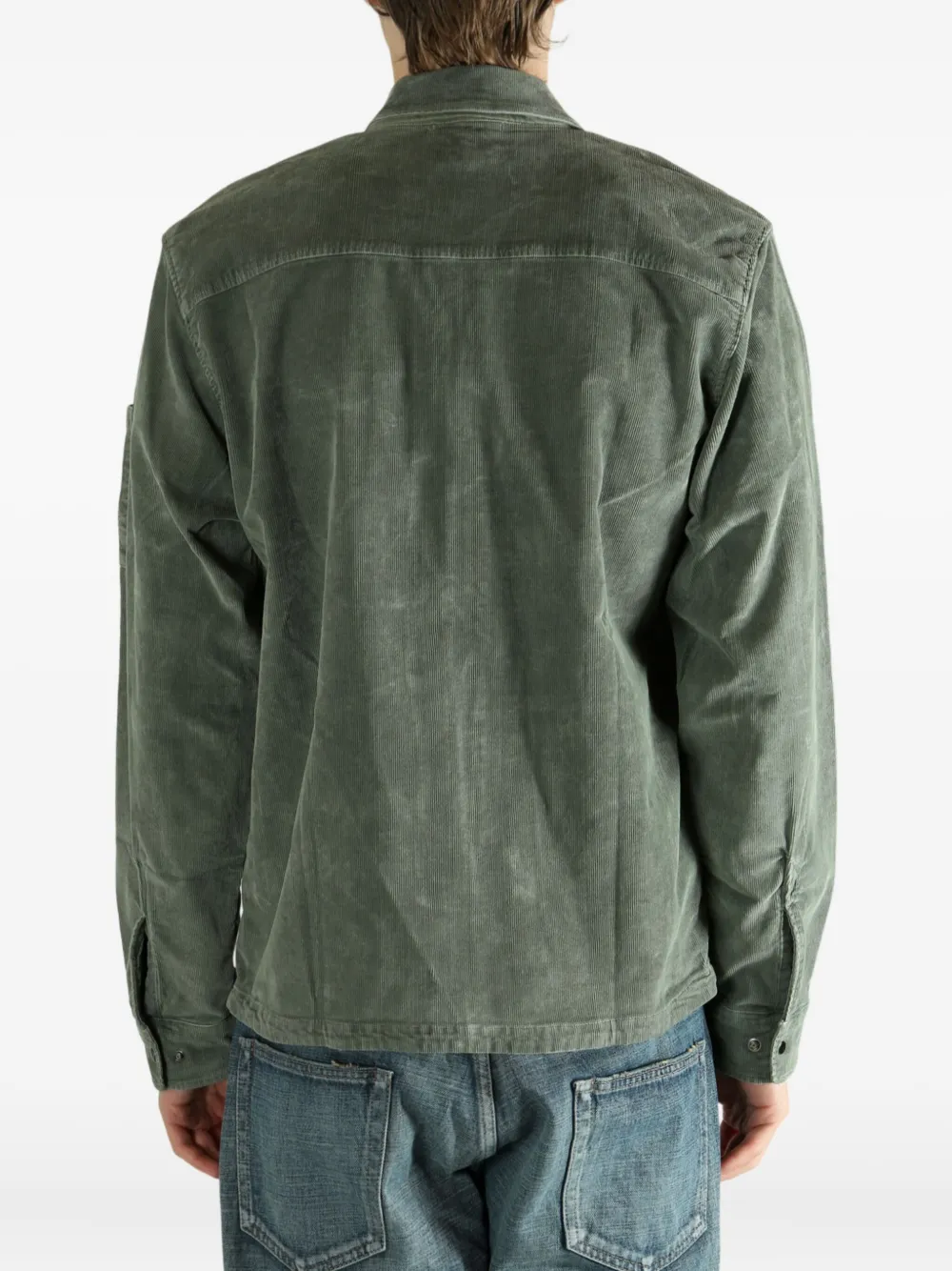 C.p. Company Zip-up Shirt In Green