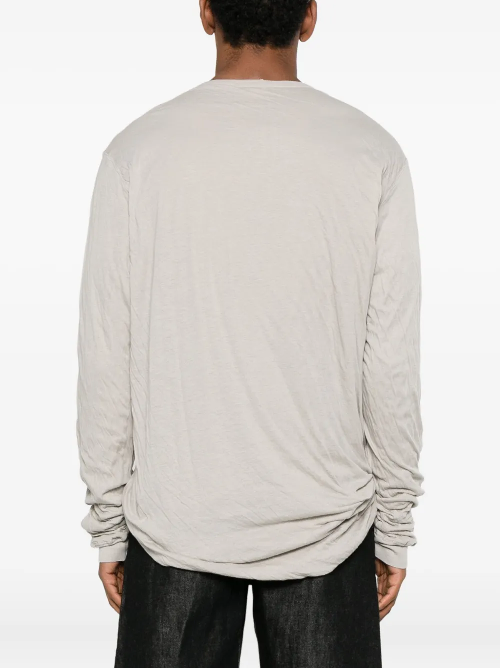 Rick Owens Jumbo T-shirt met lange mouwen Beige