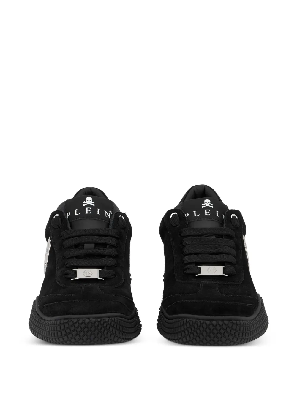 Philipp Plein Suede Hexagon Runner Trainers In Black
