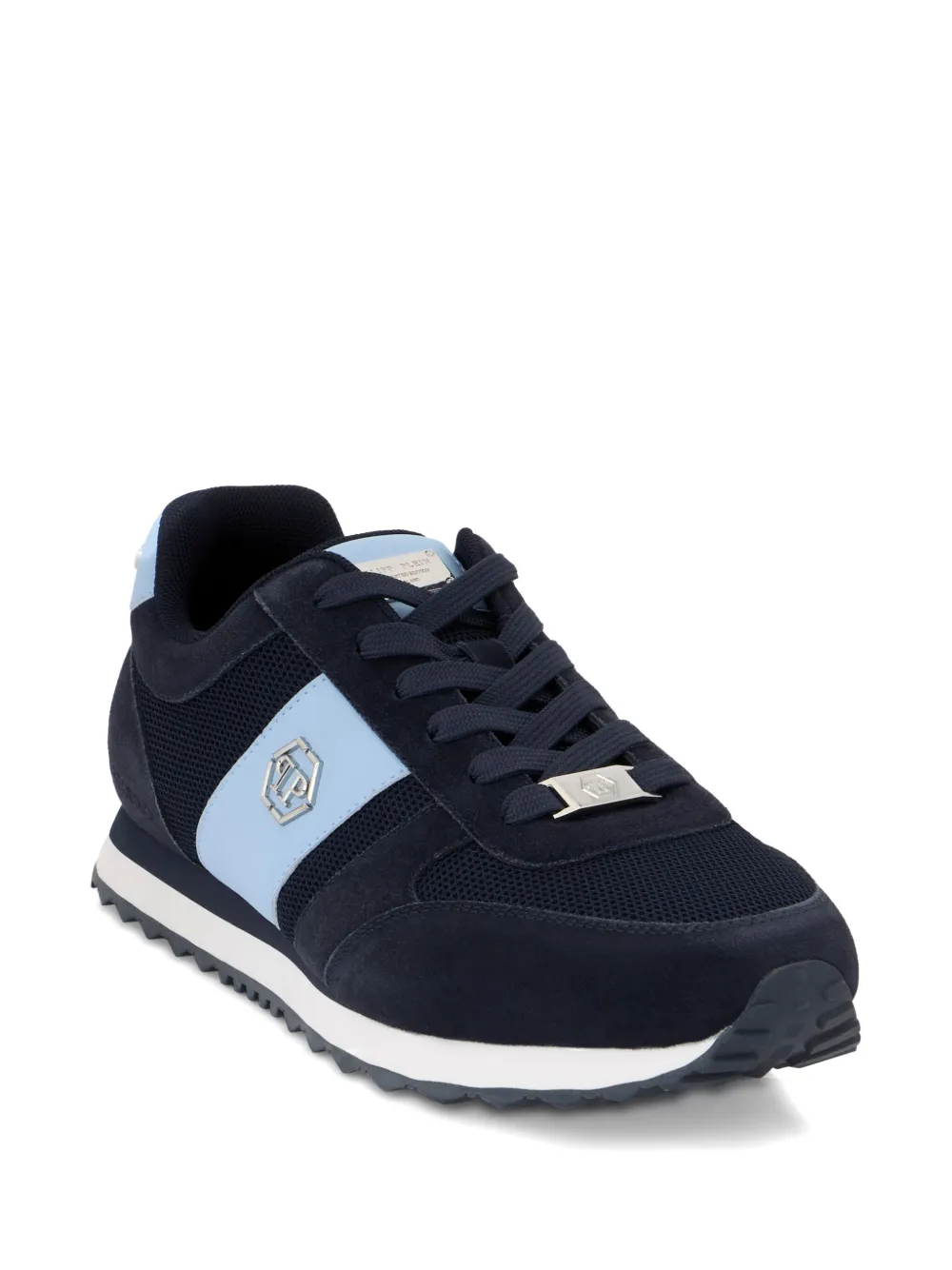 Philipp Plein Portofino Runner Hexagon low-top sneakers Blauw
