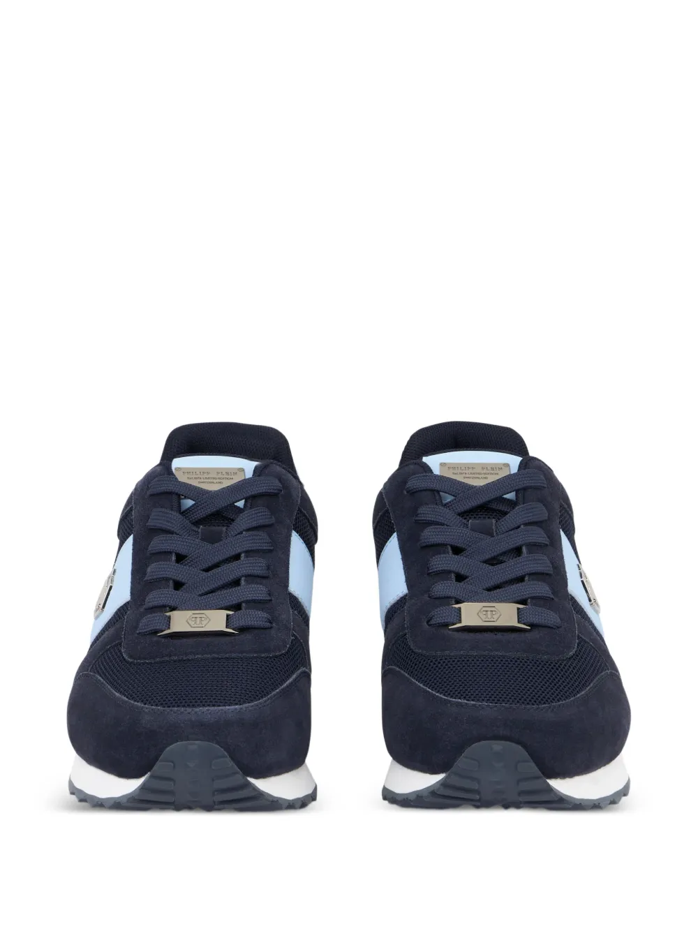 Philipp Plein Portofino Runner Hexagon low-top sneakers Blauw