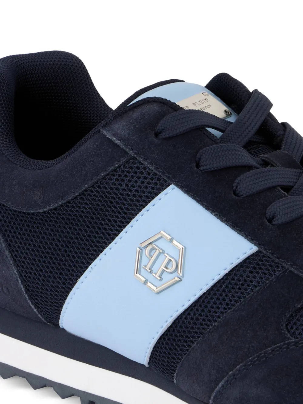 Philipp Plein Portofino Runner Hexagon low-top sneakers Blauw