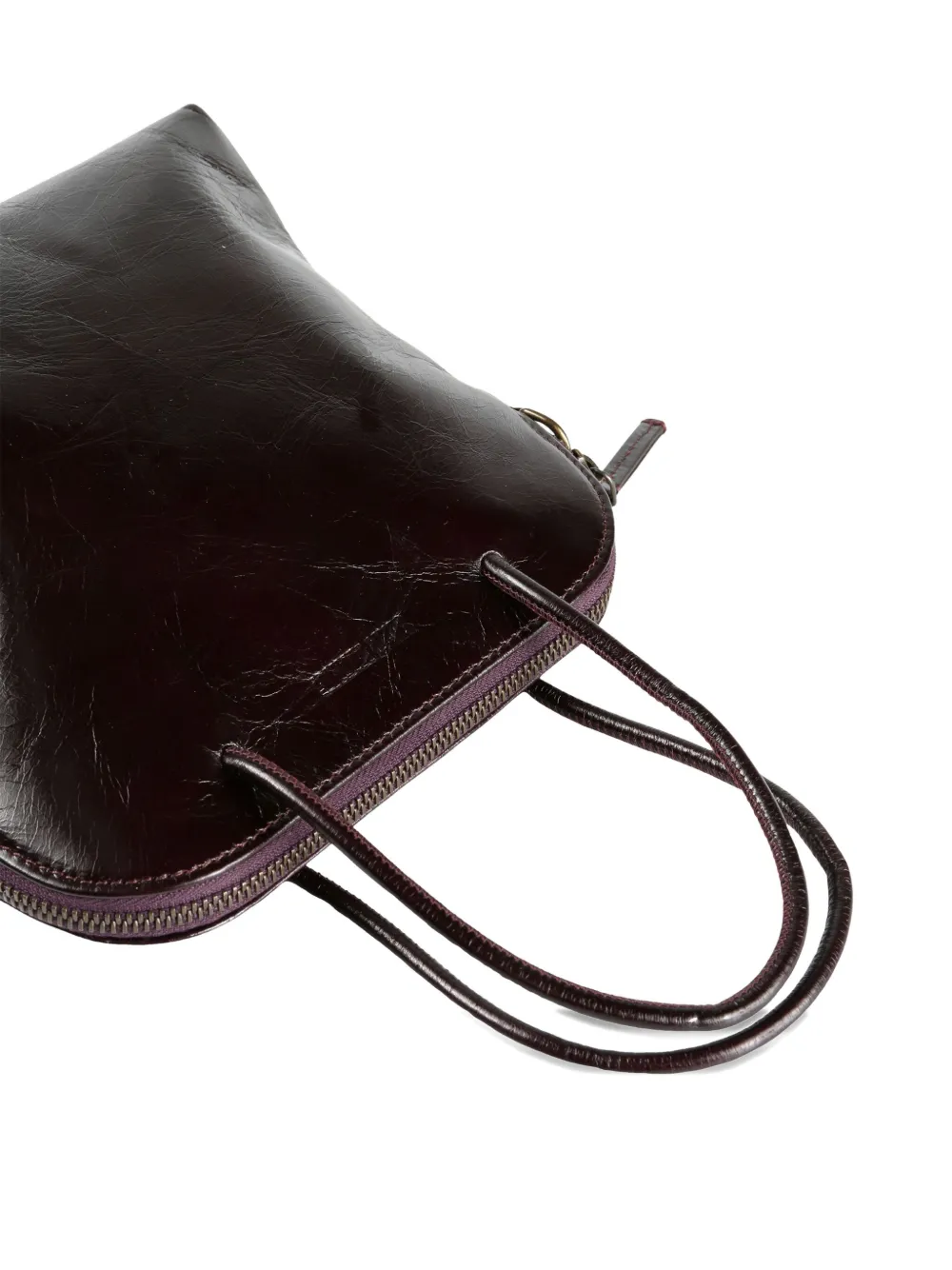 Uma Wang Double Handle Shoulder Bag In Brown