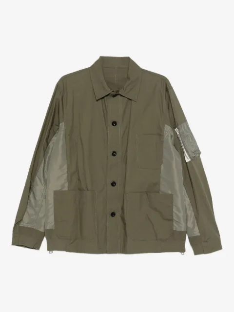 sacai button-down jacket
