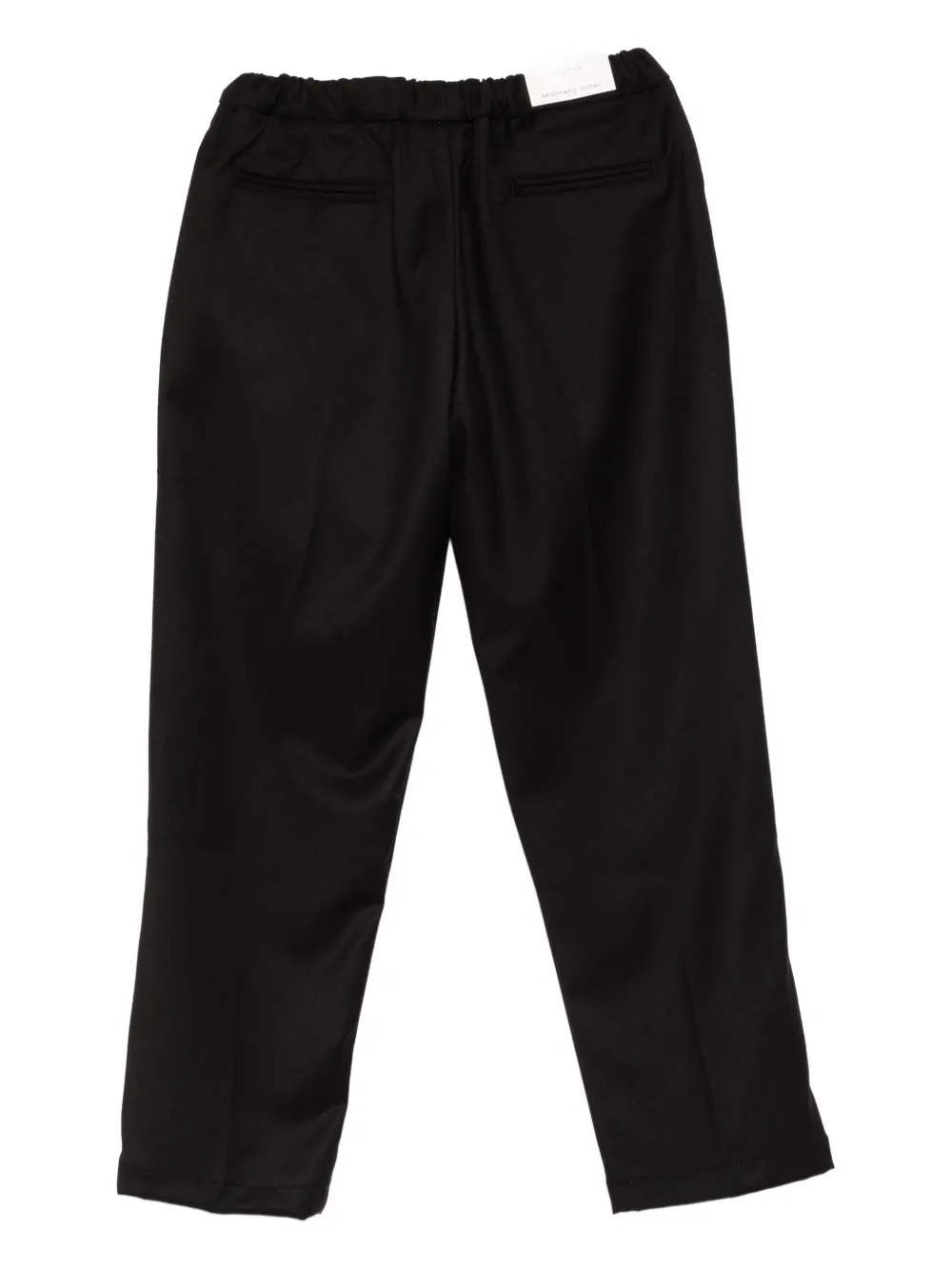 Michael Coal Elasticated-waist Trousers In Black