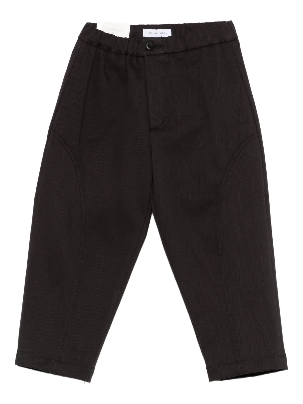 Michael Coal Panelled Trousers In Black