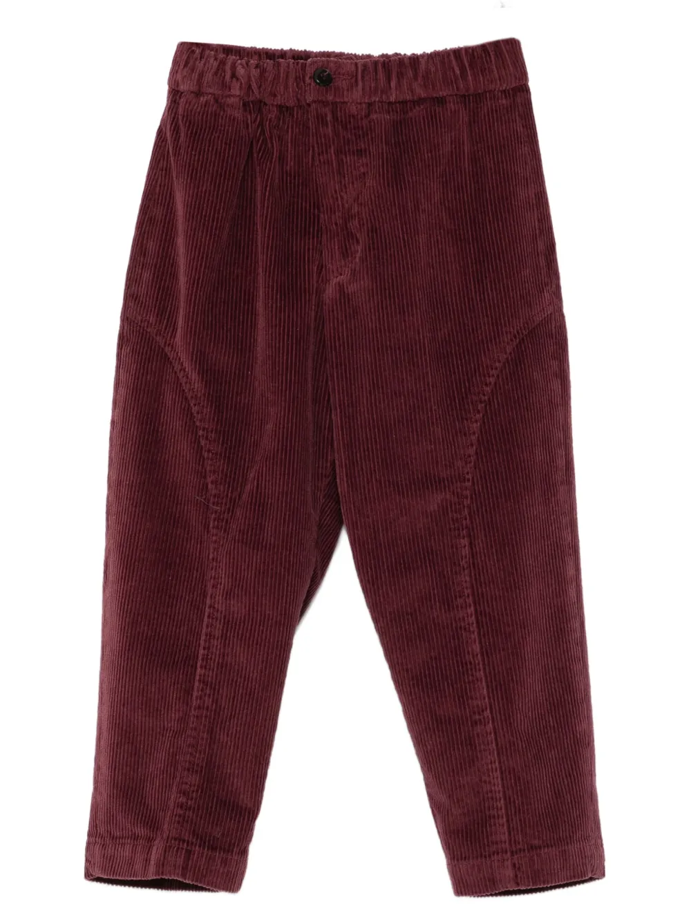 michael coal corduroy straight trousers | Red | Image 1
