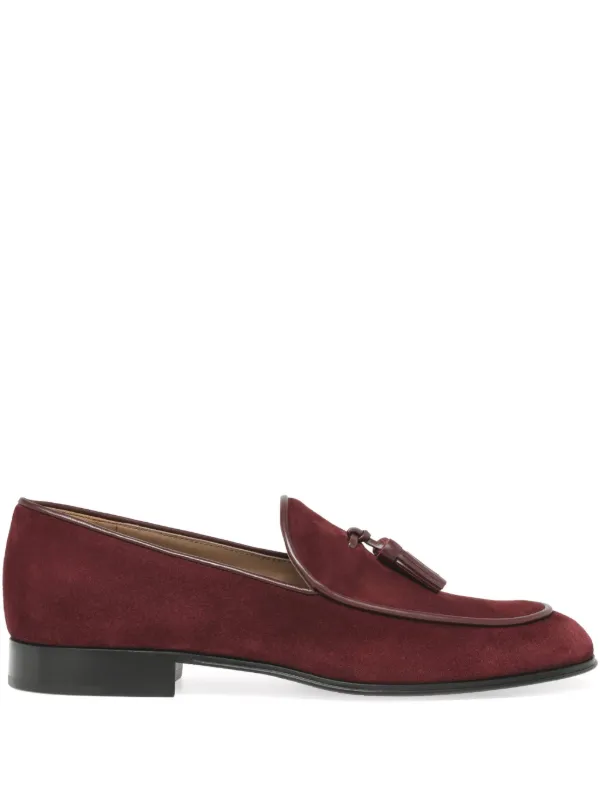 Gianvito Rossi Julio Loafers in Red
