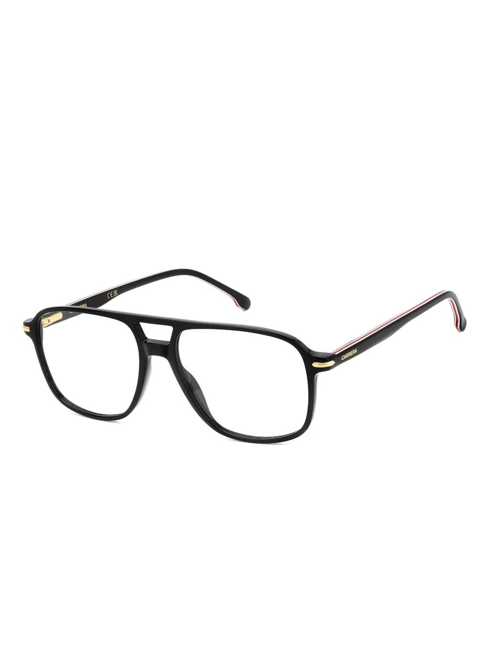 Carrera 373 Geometric-frame Glasses In Black