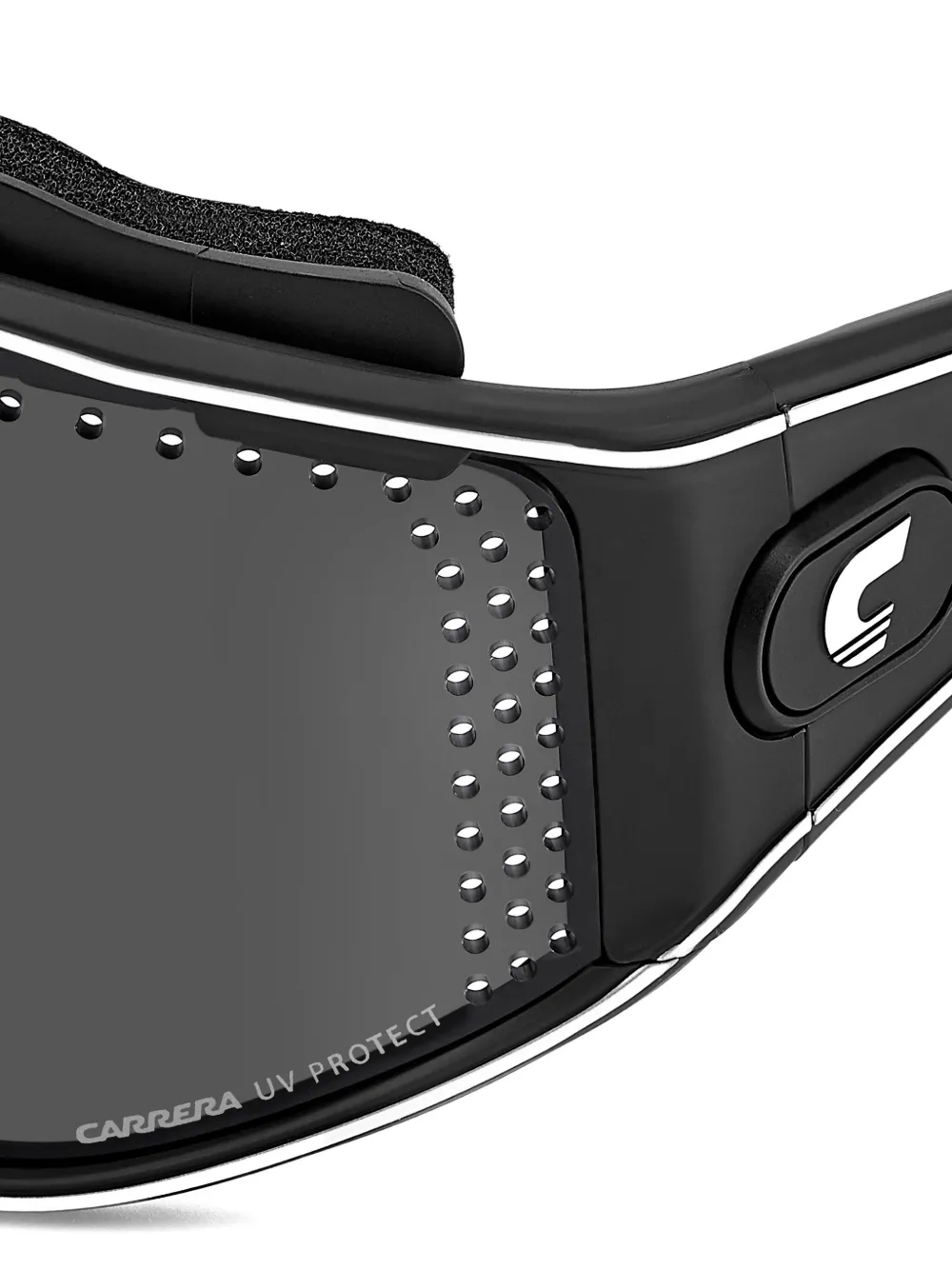 Carrera Geperforeerde zonnebril Zwart