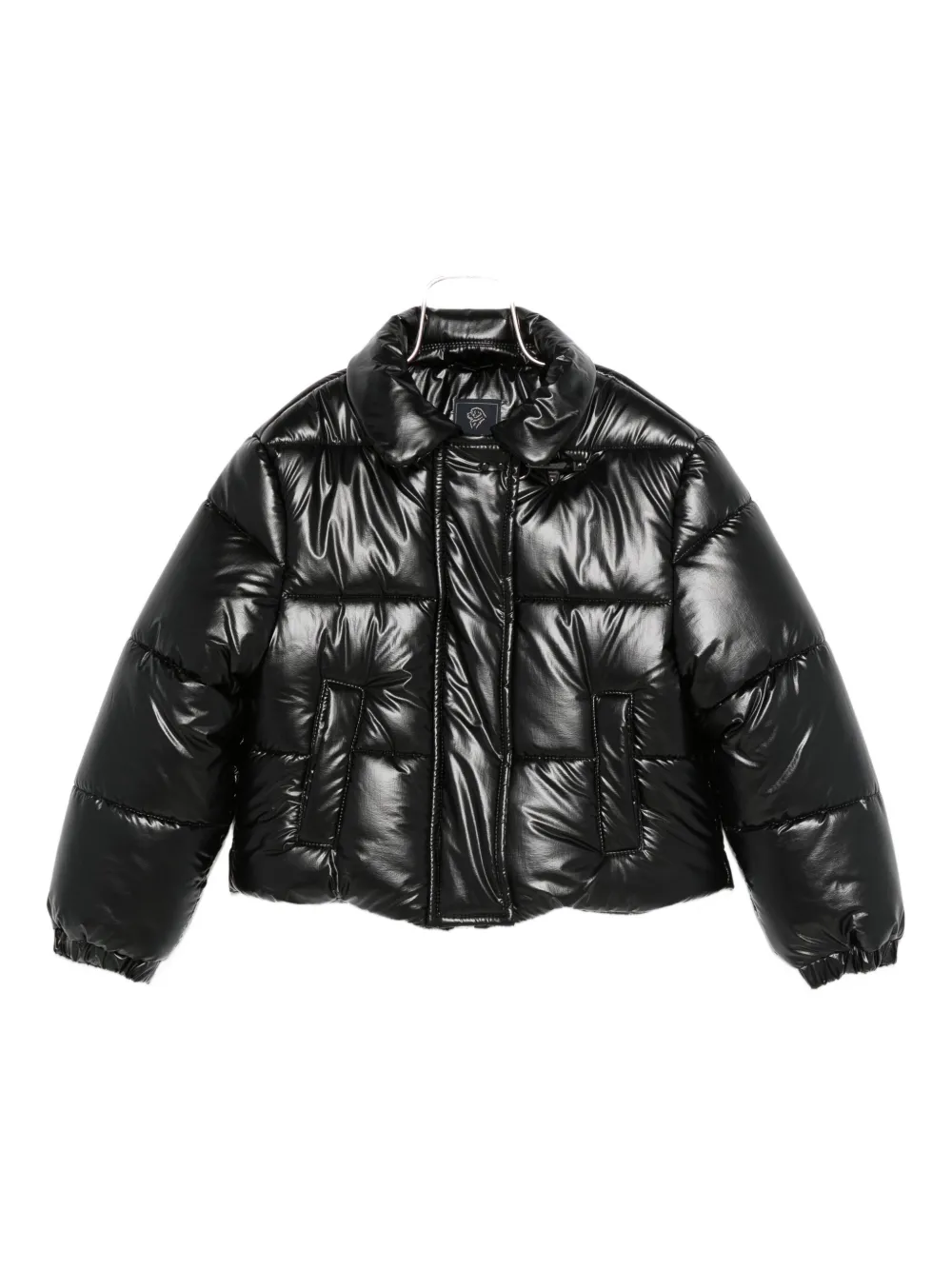 Fay Zip-up Padded Jacket In Black