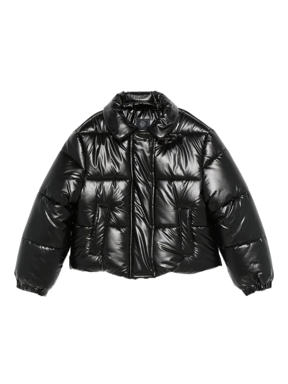 Fay Kids chamarra capitonada con cierre | negro | Image 1