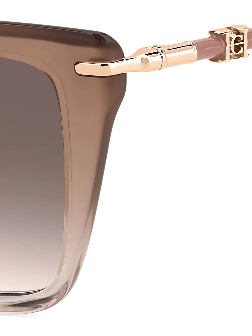 Carolina Herrera Zonnebril met cat-eye montuur - Beige