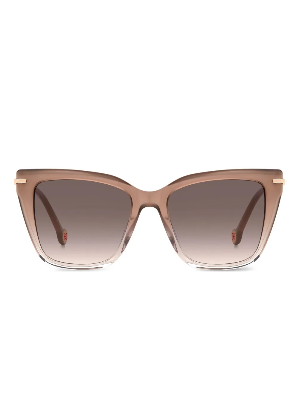 Carolina+Herrera+lunettes+de+soleil+à+monture+papillon+-+Tons+neutres