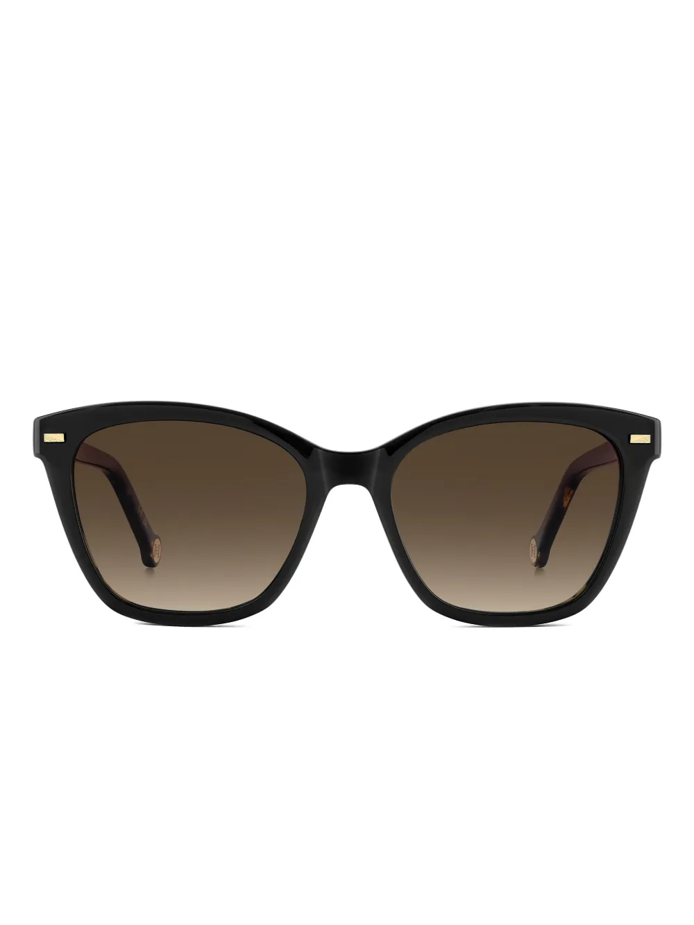 Carolina Herrera lentes de sol con armazón cuadrada estilo carey | negro | Image 1