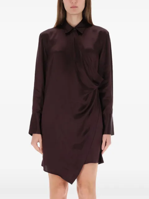 Helmut Lang draped silk dress