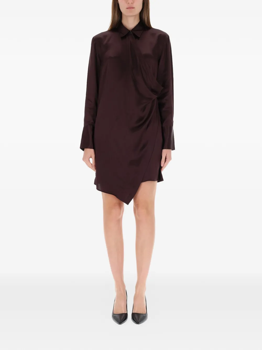 Helmut Lang robe en soie à design drapé | Robes de soirée & robes de cocktail | Image 2