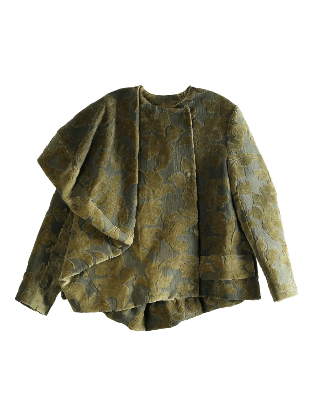 Uma Wang Long-sleeved Casual Jacket In Green