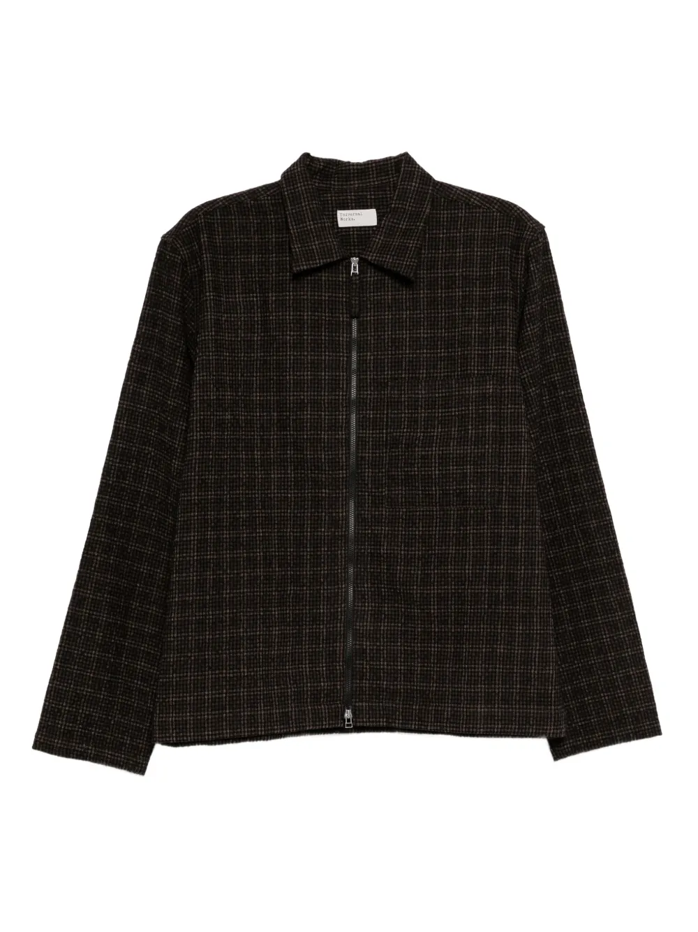Universal Works Cedar checked jacket | Brown | Image 1