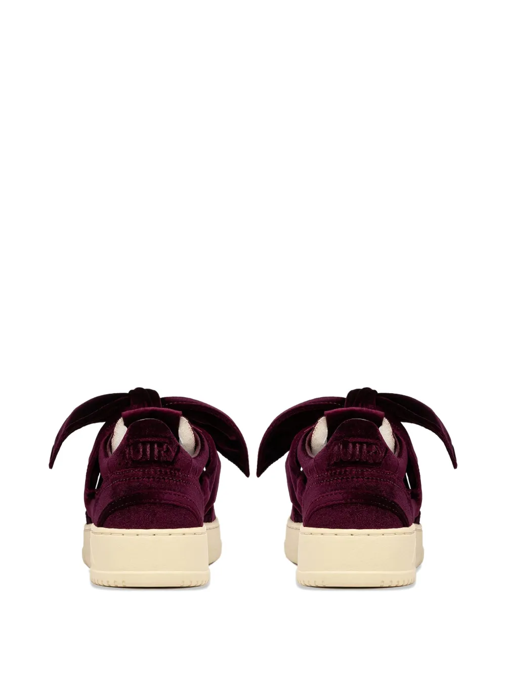 Autry Velvet Bow Medalist Trainers In Brown