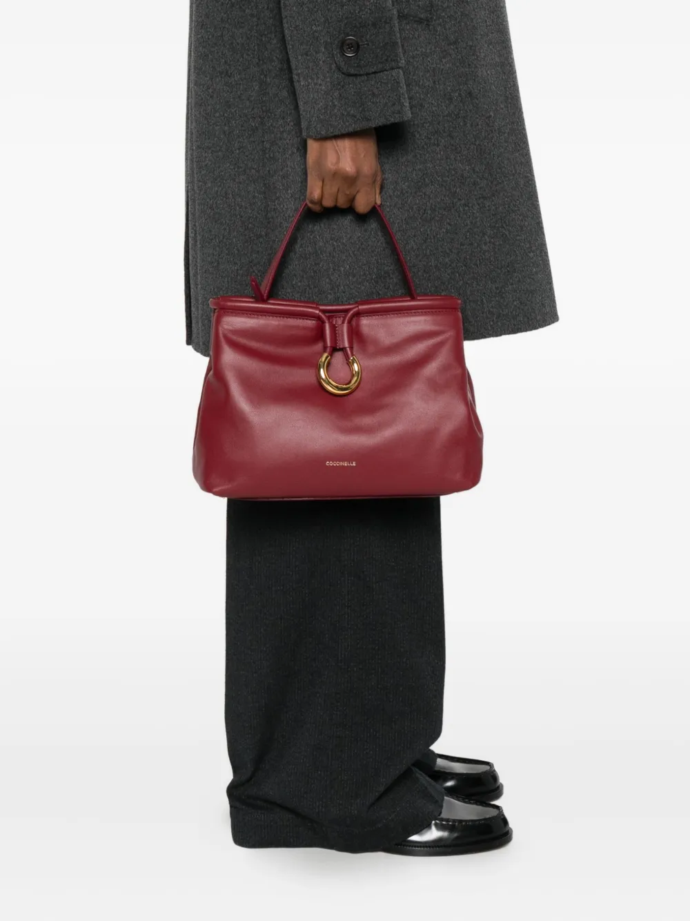 Coccinelle Shopper met ringdetail - Rood