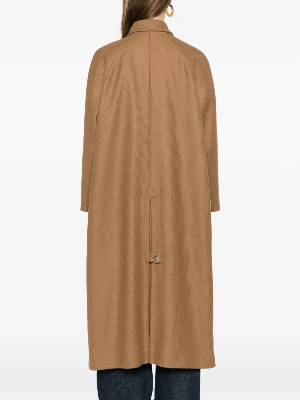 Apc Pocket Wool Coat In Brown