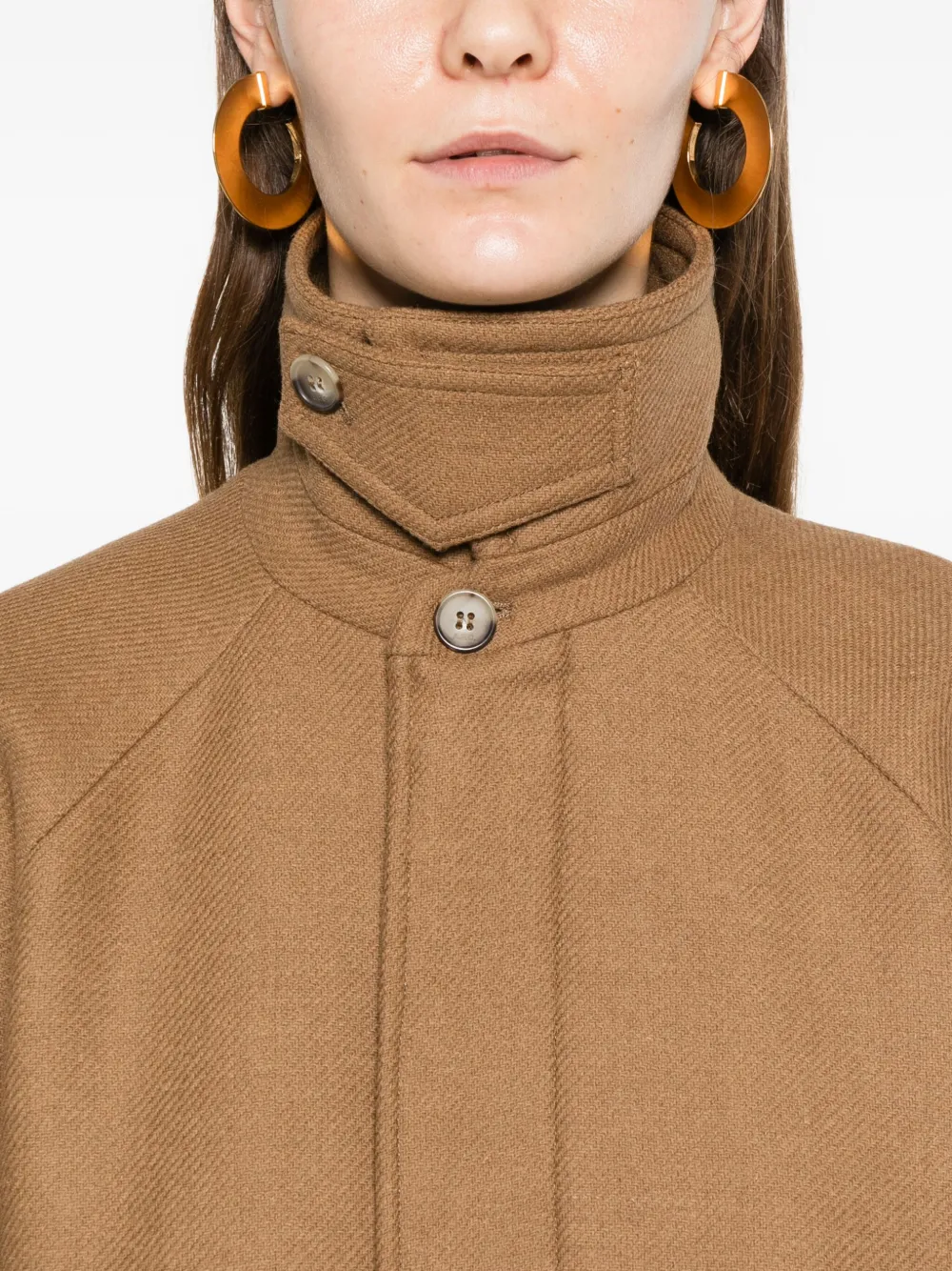 A.P.C. Pocket wollen jas Bruin